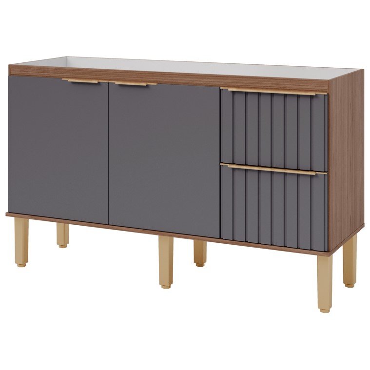 MGM - GABINETE �GATA 1,50MT - FREIJ�/TITANIUM